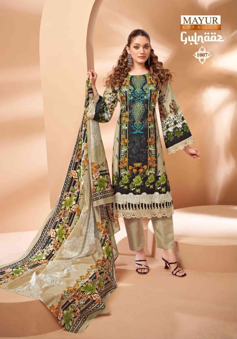 Gulnaaz Vol 1 By Mayur Cotton Printed Surat Dress Material Wholesale Market